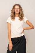 Regular Tonal Shield SS T-Shirt - Linen