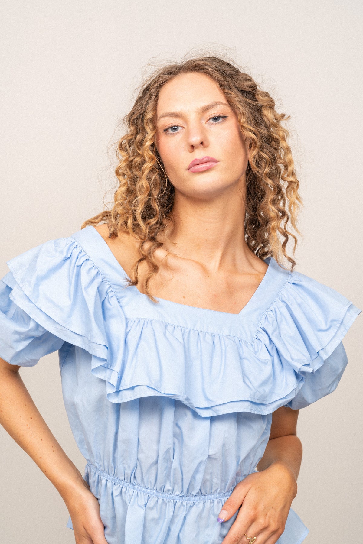 Ella Blouse - Blue