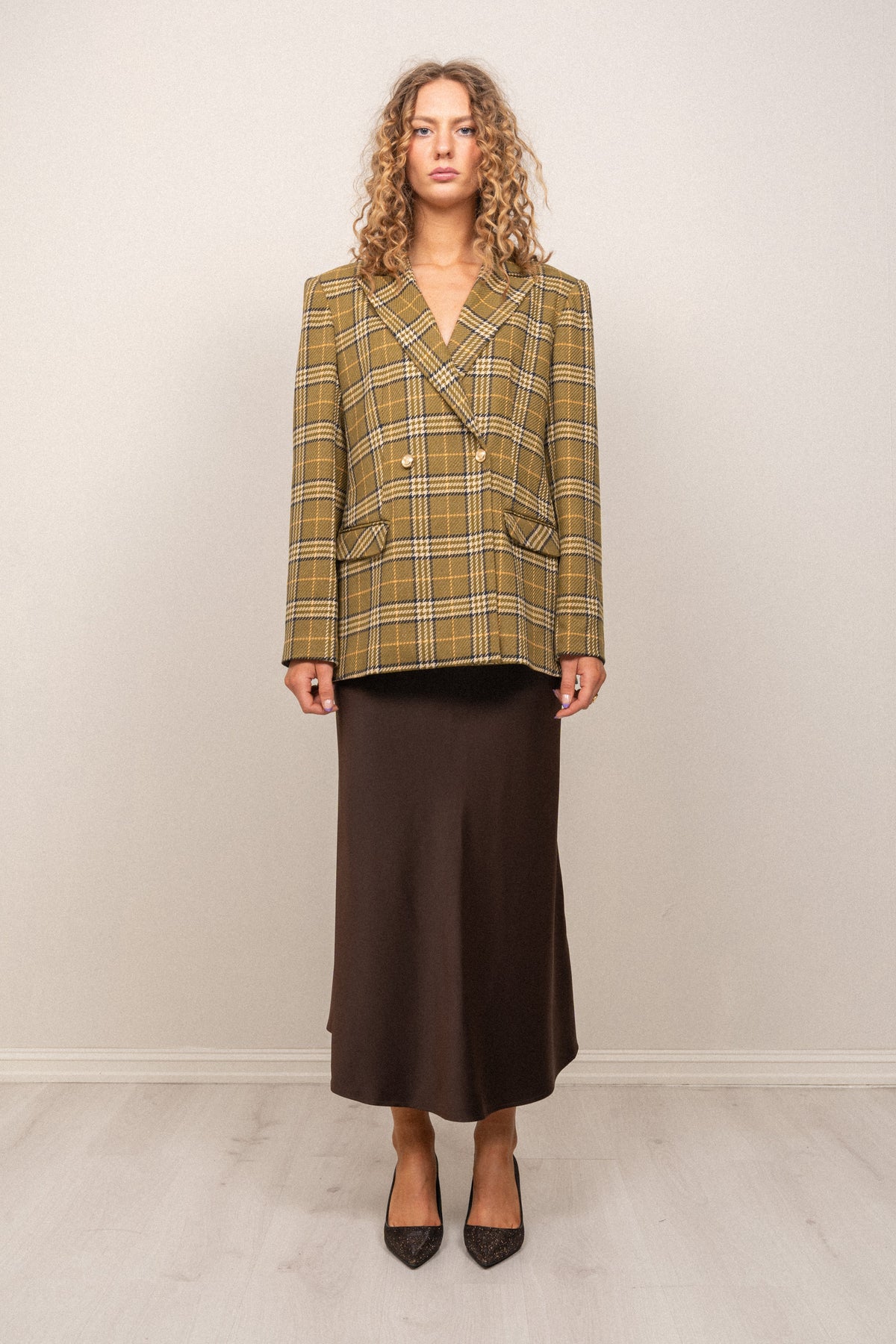 Wanda Soft Twill Blazer - Fir Green