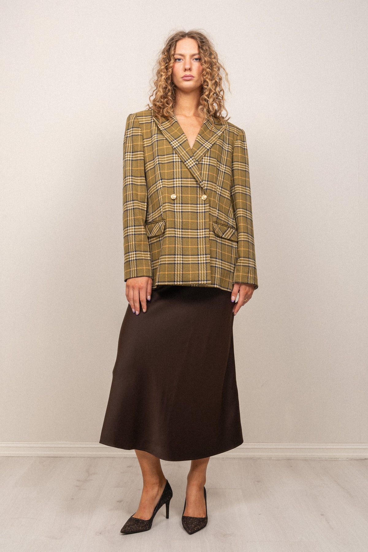 Wanda Soft Twill Blazer - Fir Green