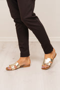 Claire Plain Leather - Gold