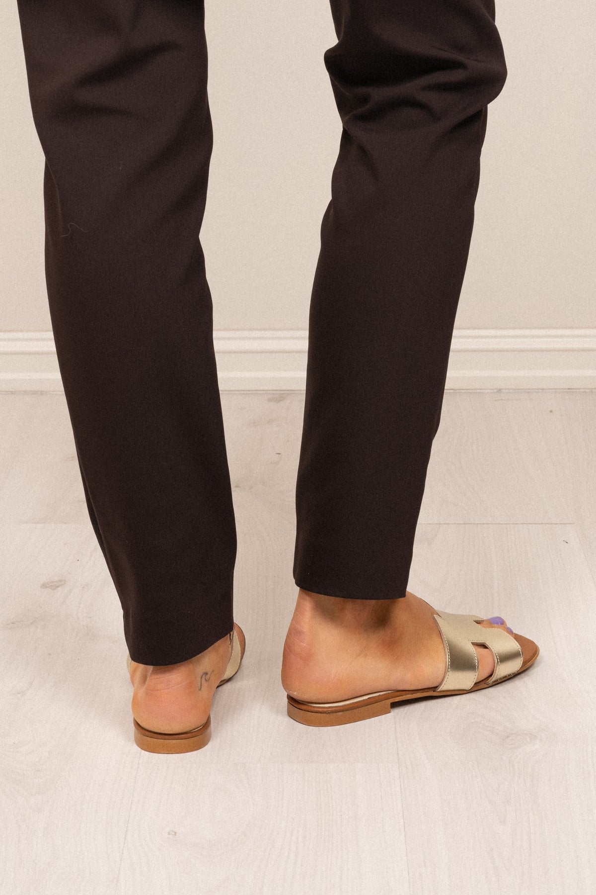 Claire Plain Leather - Gold