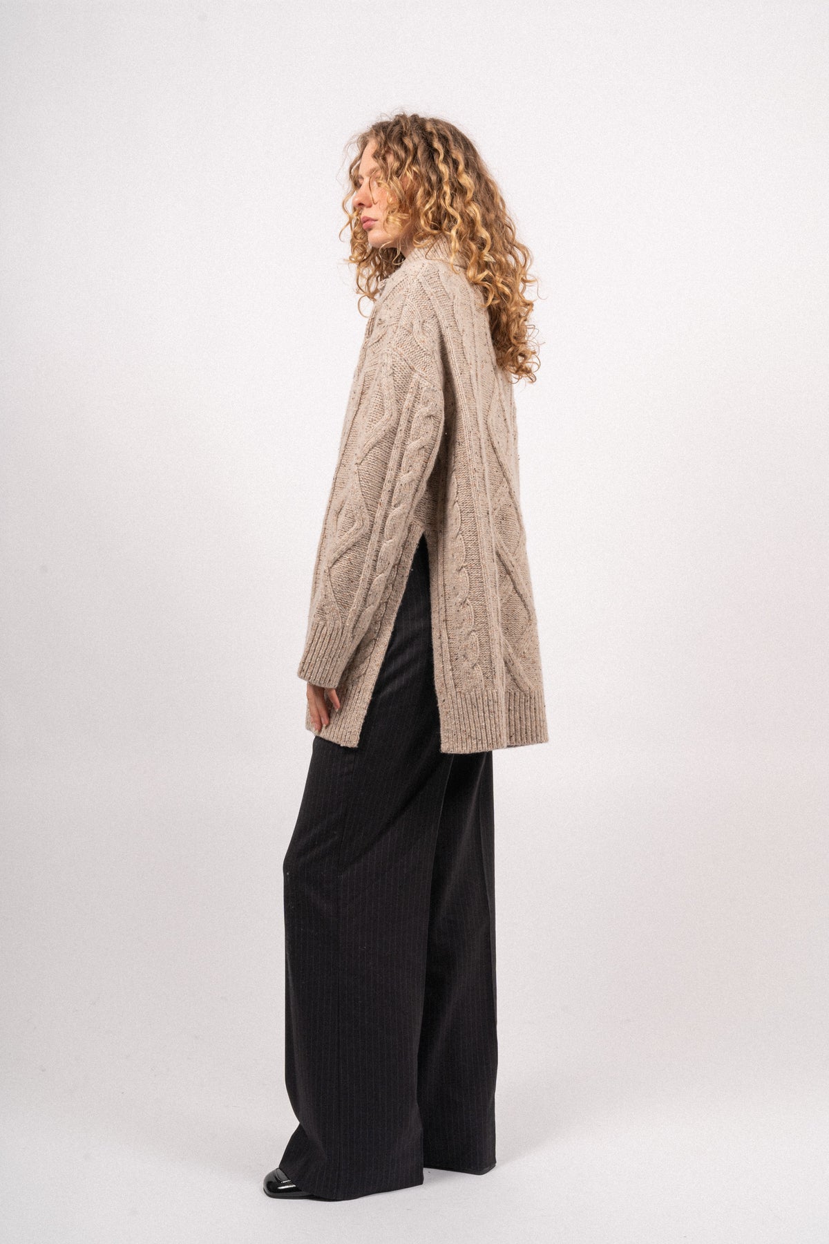 Heritage Cable 1/2 Zip Cardigan - Merino