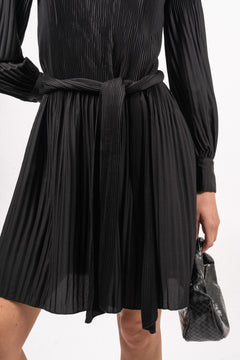 Satin Miami Dress - Shiny Black