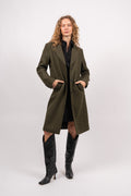 Alma Wool Coat - Ivy Green