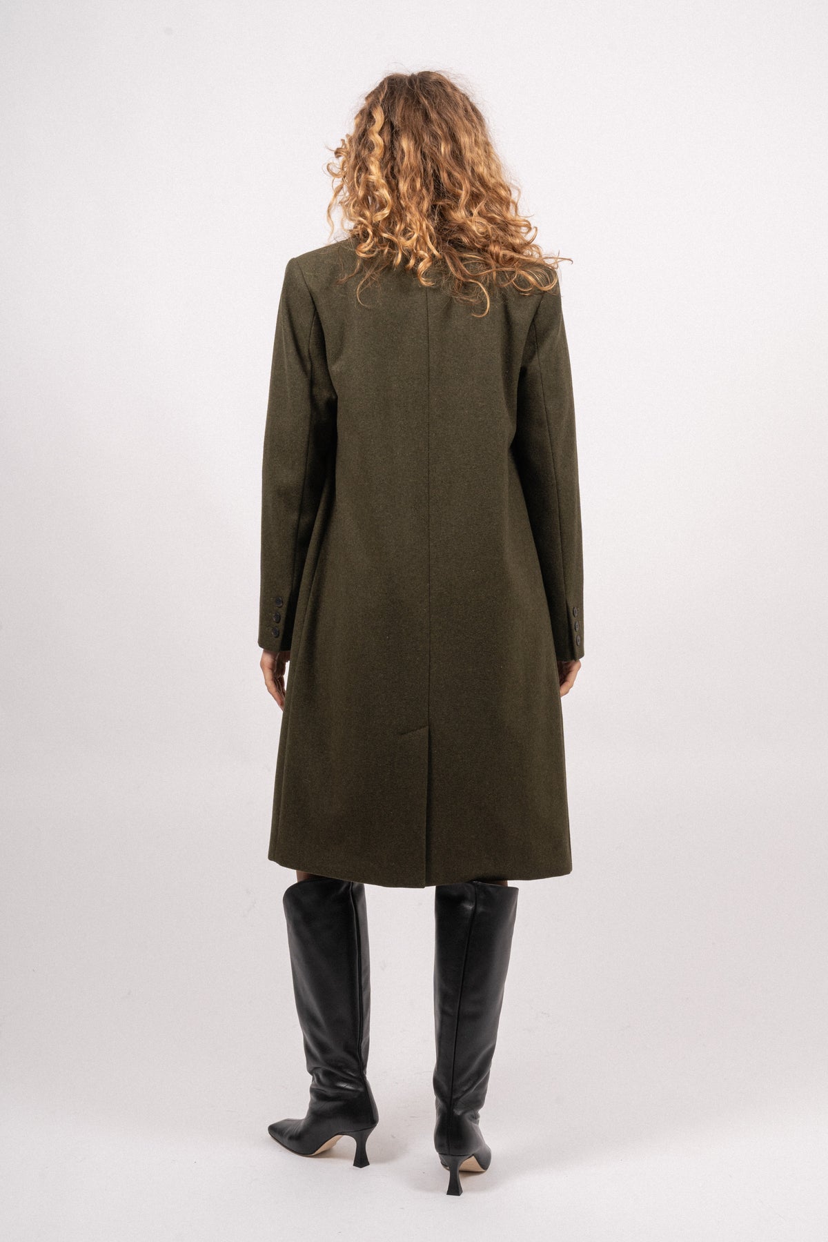 Alma Wool Coat - Ivy Green
