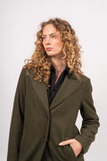 Alma Wool Coat - Ivy Green
