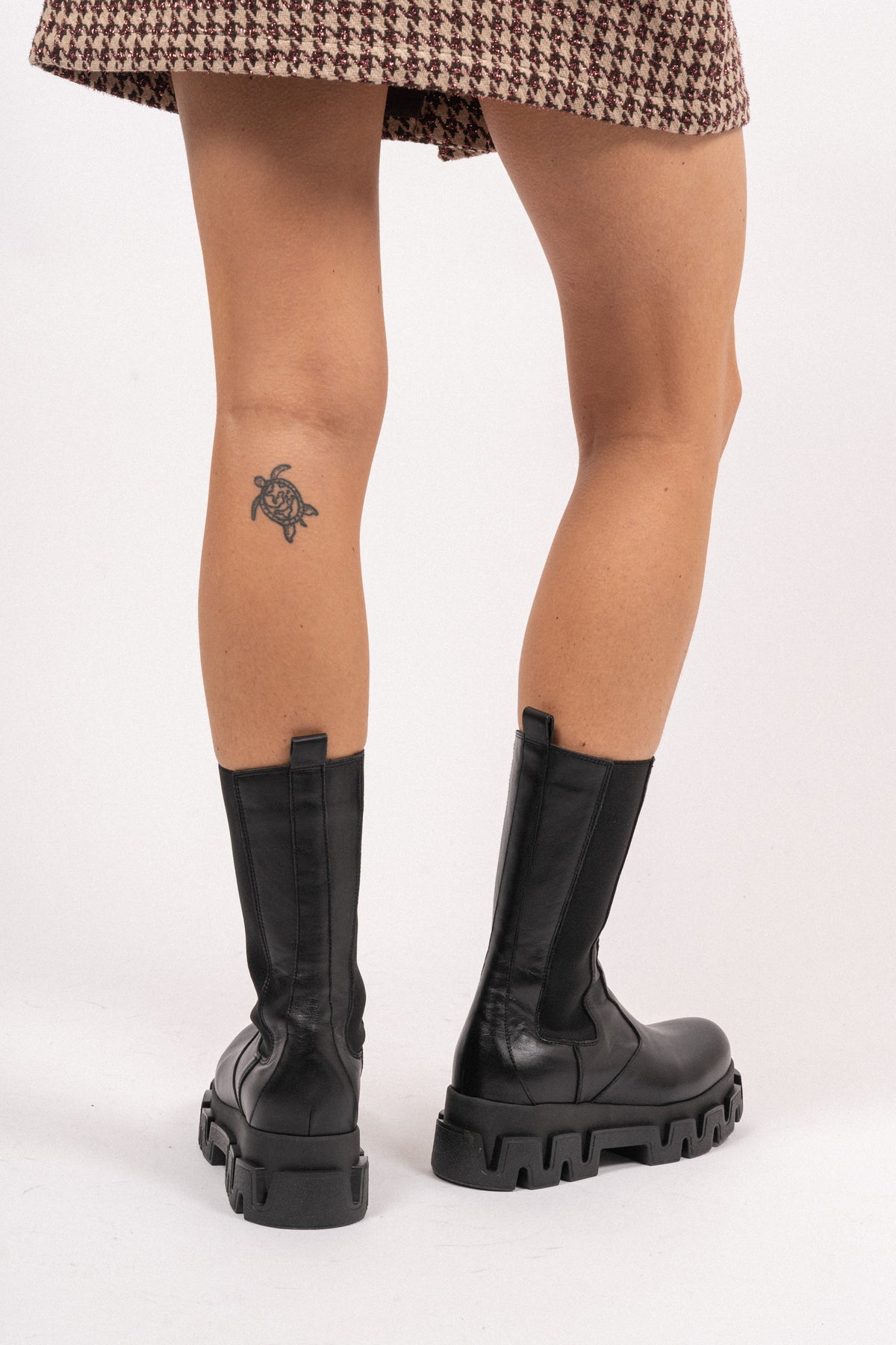 Anastasia Leather Ankle Boots - Svart