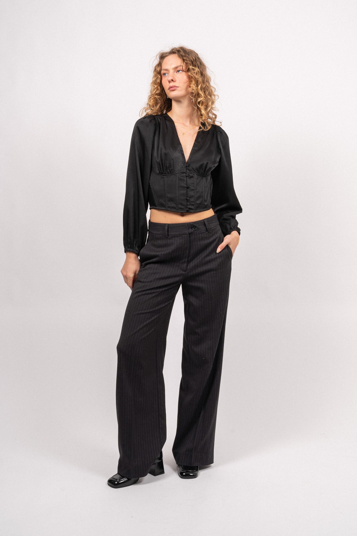 Corycc Corsage Shirt - Black