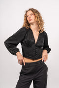 Corycc Corsage Shirt - Black