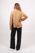 Lounge C-Neck Sweater - Dark Khaki
