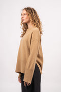 Lounge C-Neck Sweater - Dark Khaki
