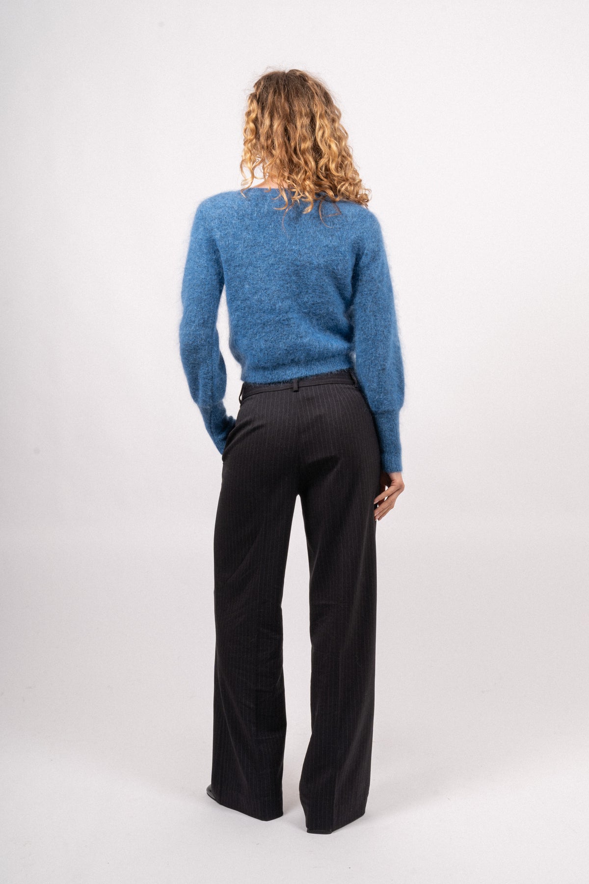 Mohair Petit Cardigan - Sky Blue