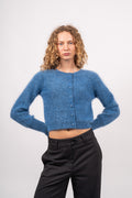 Mohair Petit Cardigan - Sky Blue
