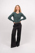 Mohair Petit Cardigan - Seaweed