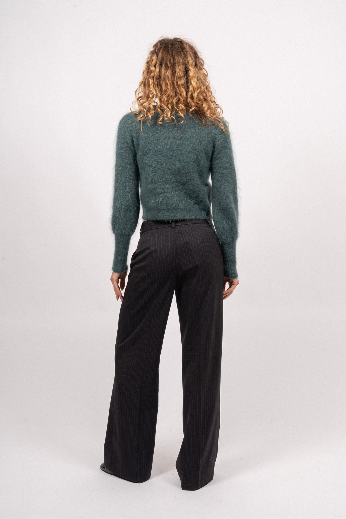 Mohair Petit Cardigan - Seaweed