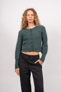 Mohair Petit Cardigan - Seaweed