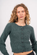 Mohair Petit Cardigan - Seaweed