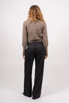 Mohair Petit Cardigan - Taupe