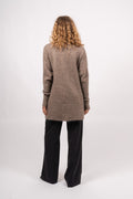 Mohair Demi Shawl Cardigan - Taupe