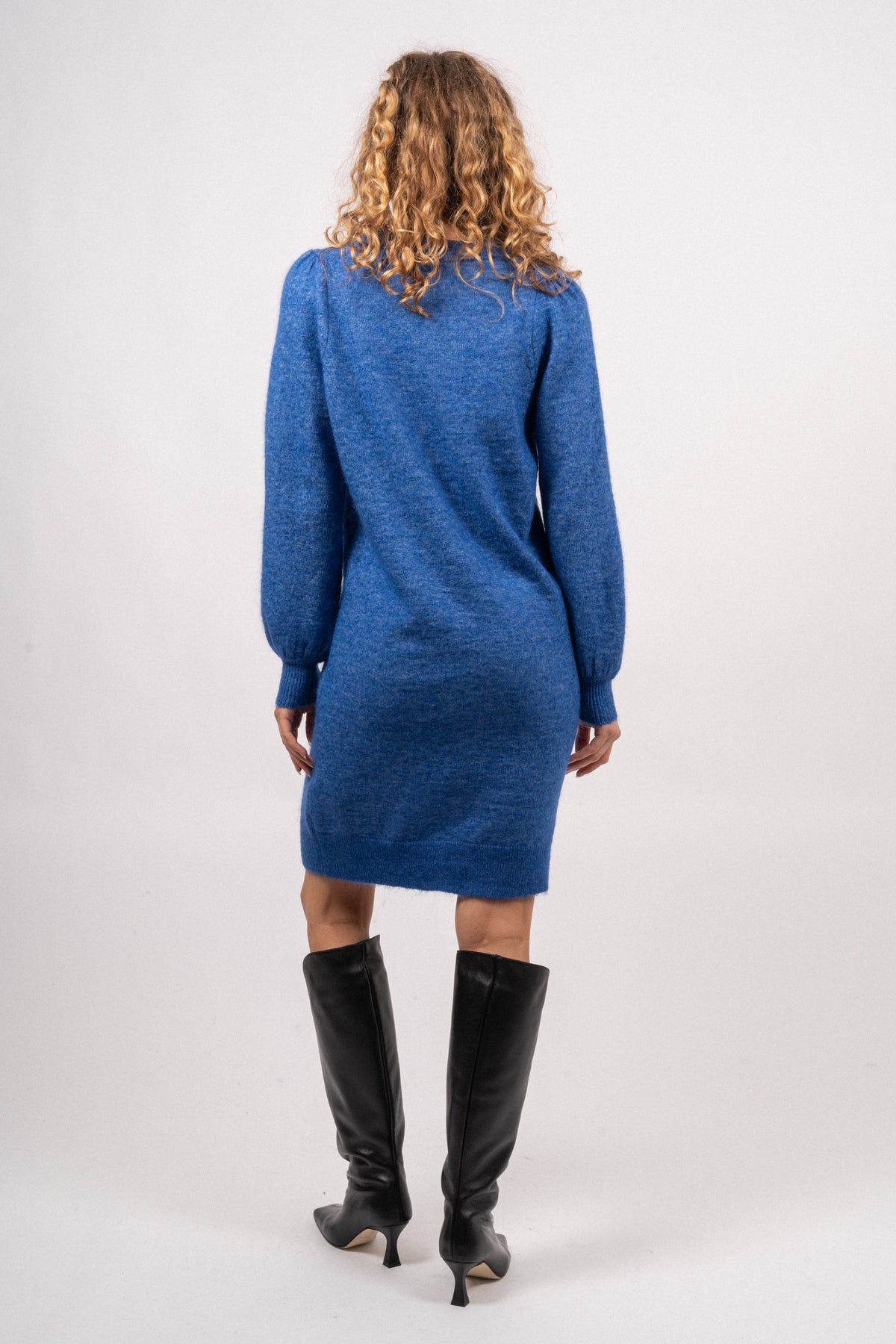 Mola Mia Ls Knit Dress - Nebulas Blue