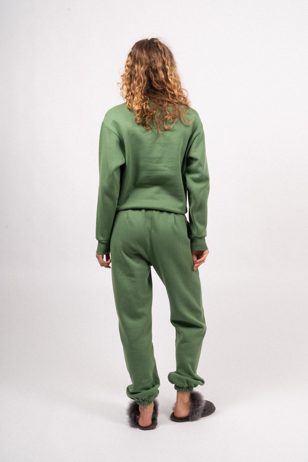 Organic Fitted Crew Neck - Comfrey