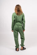 Organic Fitted Sweat Pants - Comfrey