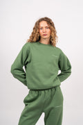 Organic Fitted Crew Neck - Comfrey