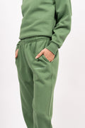 Organic Fitted Sweat Pants - Comfrey