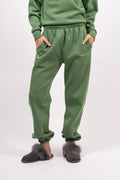 Organic Fitted Sweat Pants - Comfrey