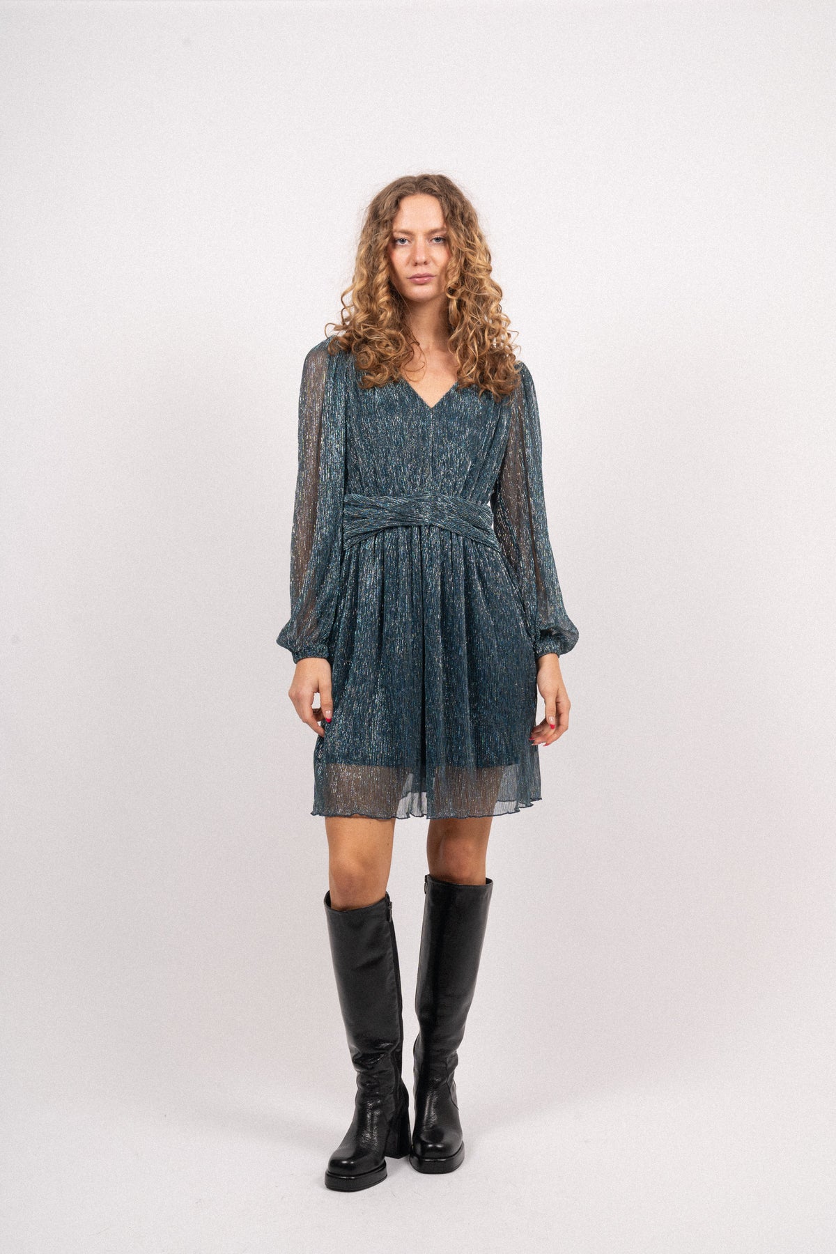 Attina Dress - Ensign Blue