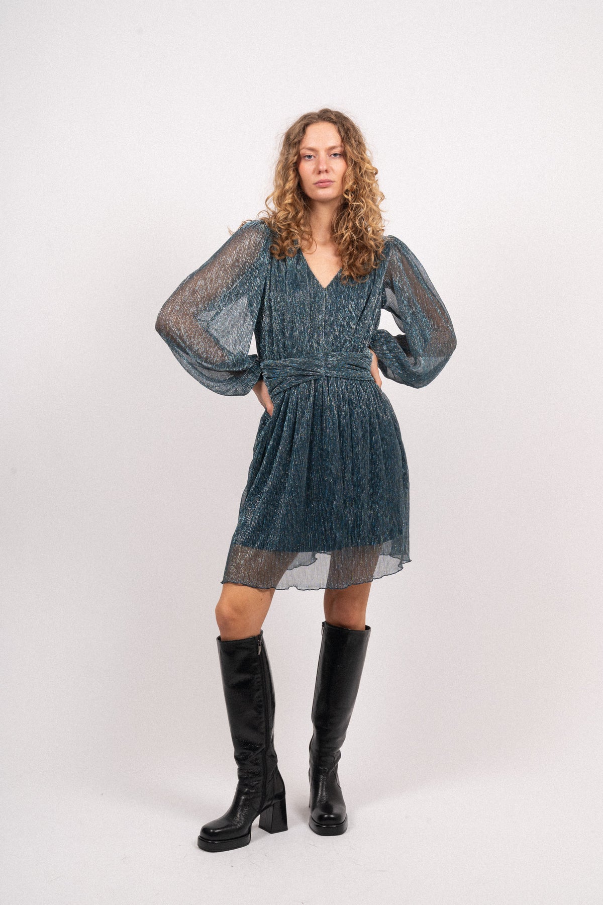 Attina Dress - Ensign Blue