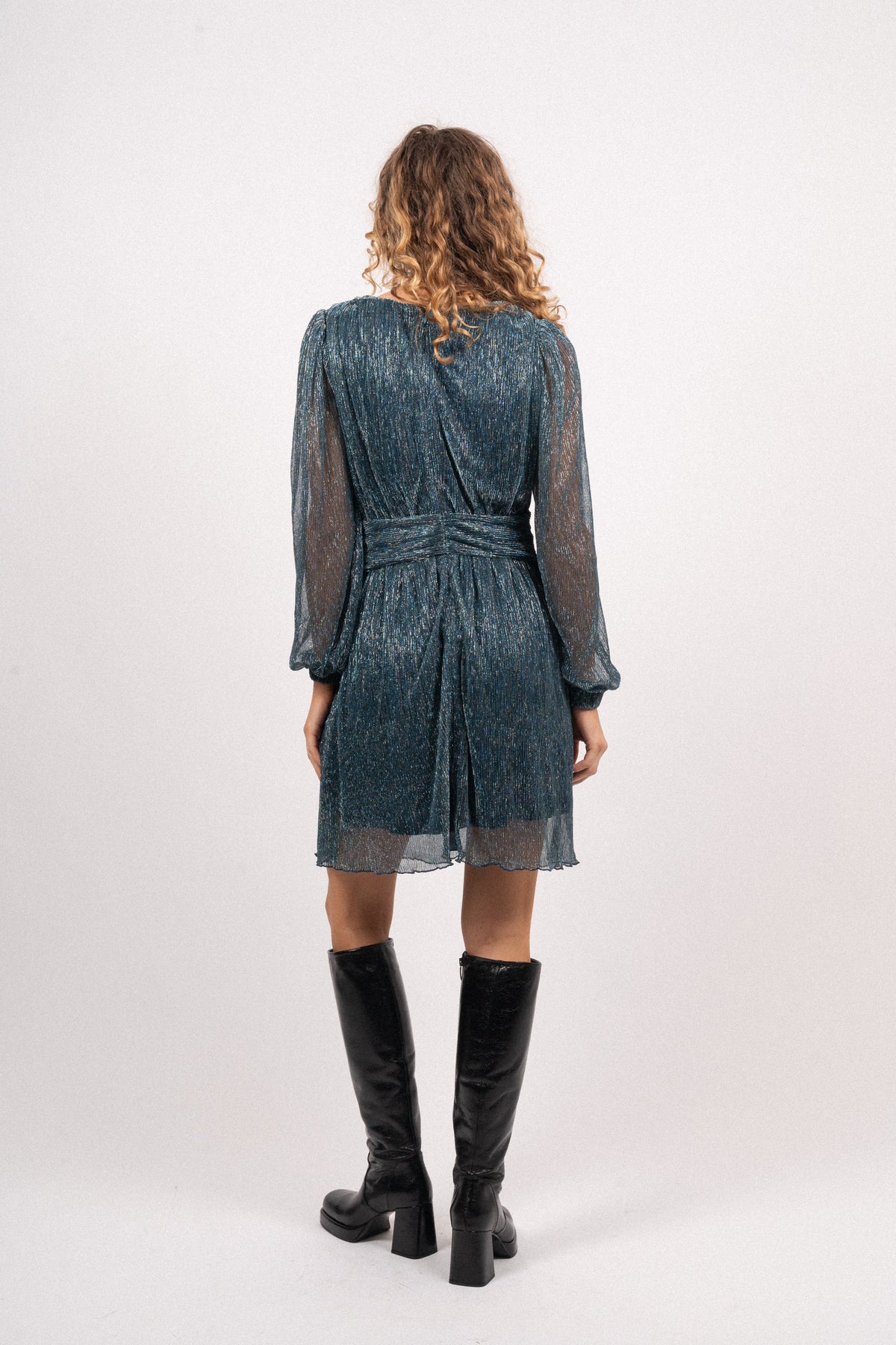 Attina Dress - Ensign Blue