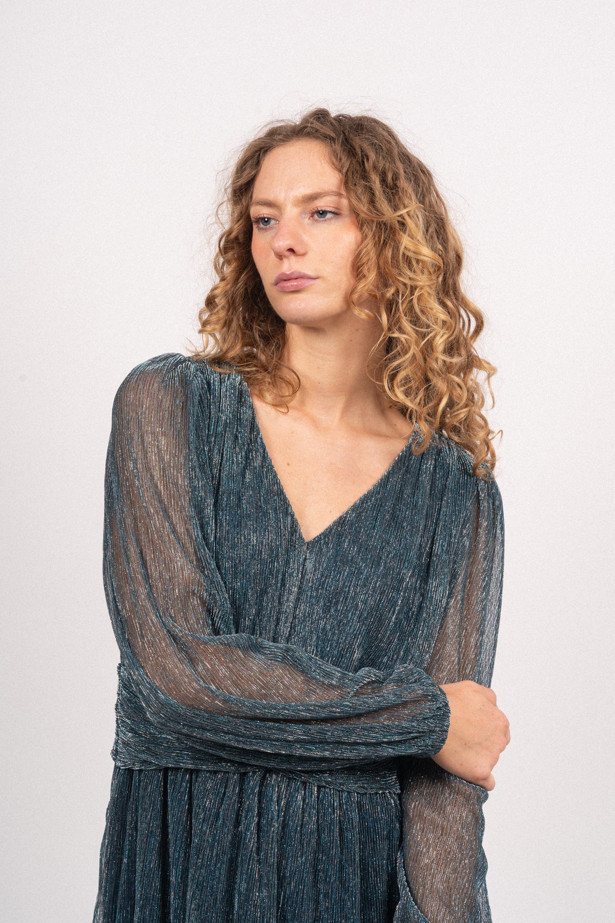 Attina Dress - Ensign Blue