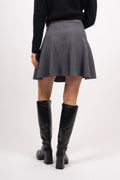 Triny Merino Skirt - Grey Melange