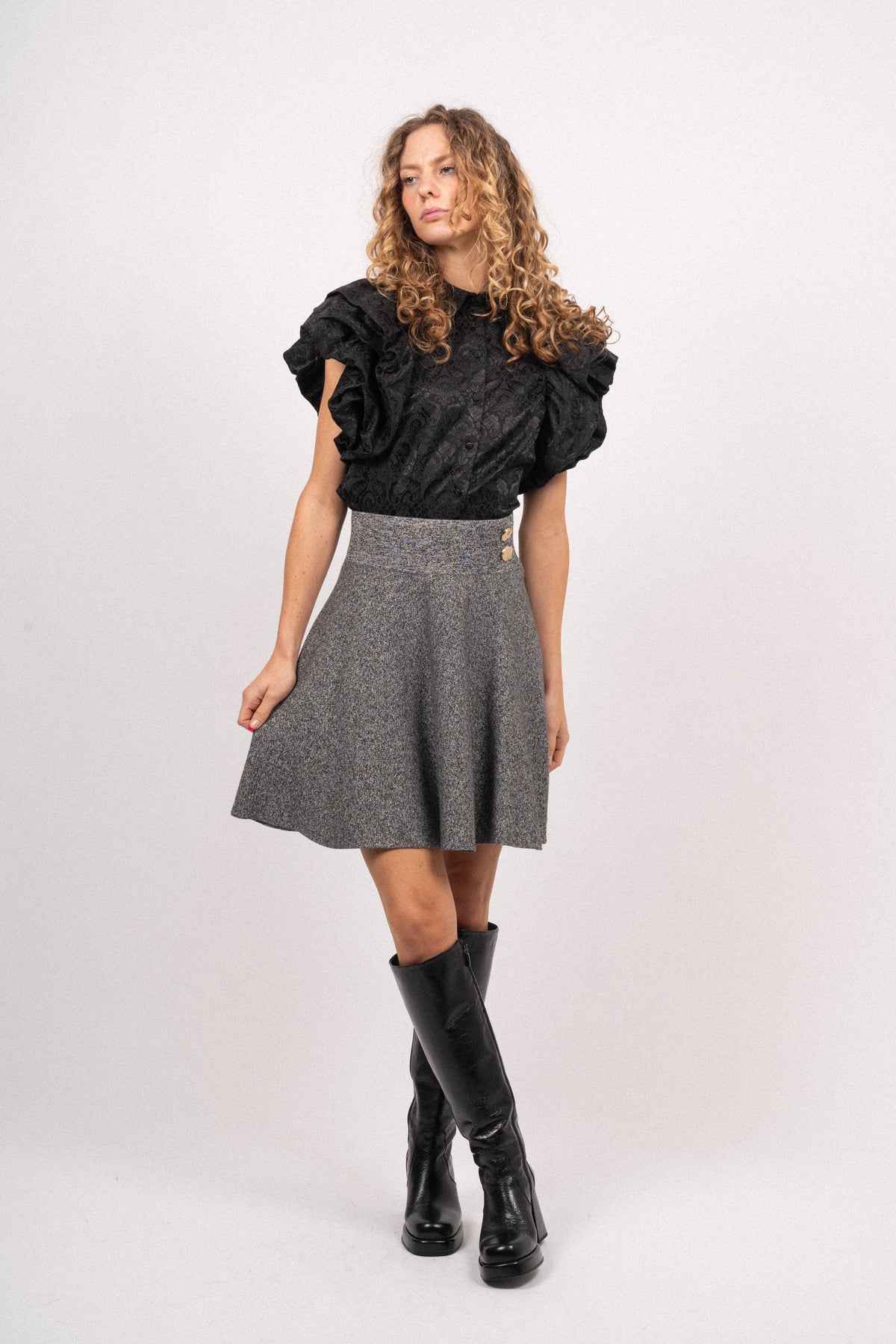 Carina Skirt - Charcoal