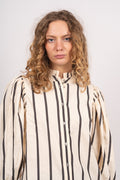 Tessiecc Stripe Puff Shirt - Marciblack