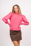 Rowcc Puff Rib Knit - Pink