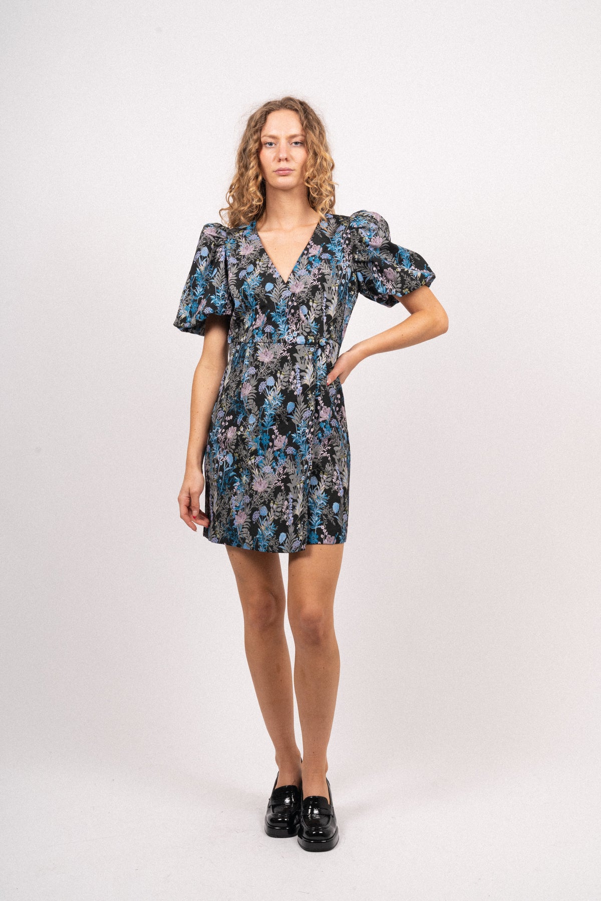 Bambi Dress - Aop Night Bloom
