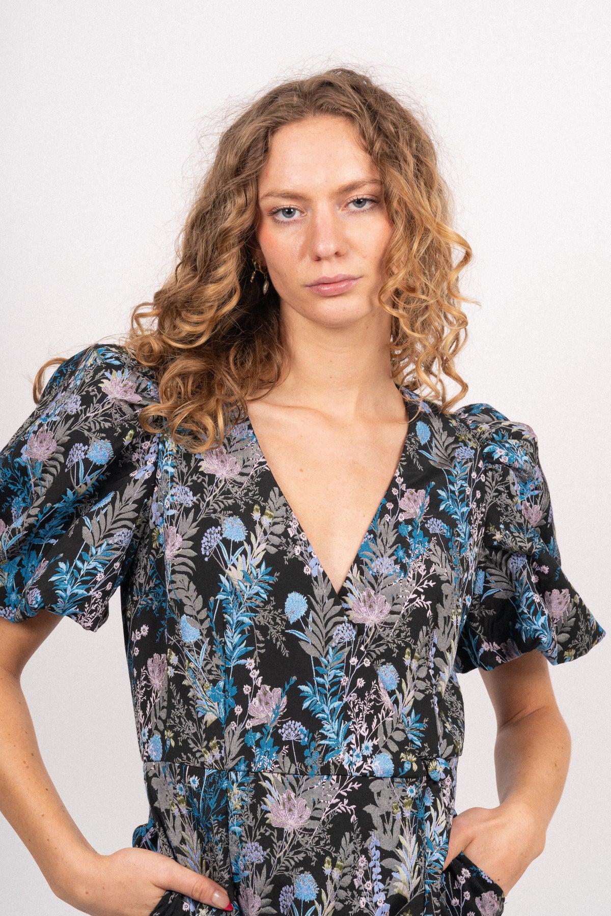 Bambi Dress - Aop Night Bloom