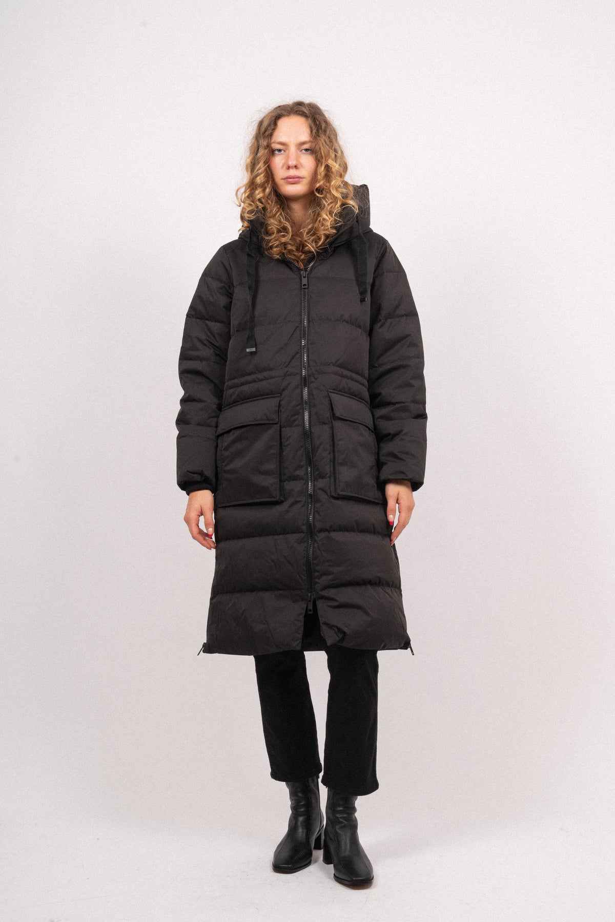 Pavine Down Zip Jacket - Black