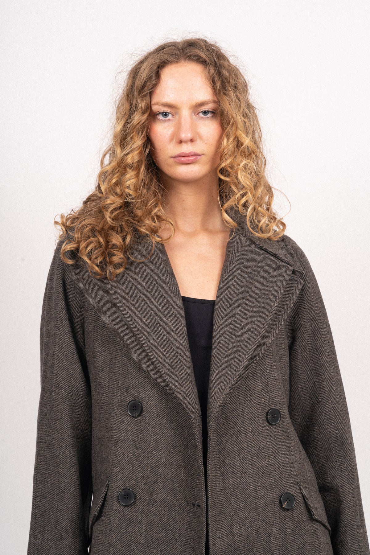 Angelina Coat - Dark Brown