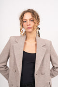 WandisIW Blazer - Mocha Grey Melange