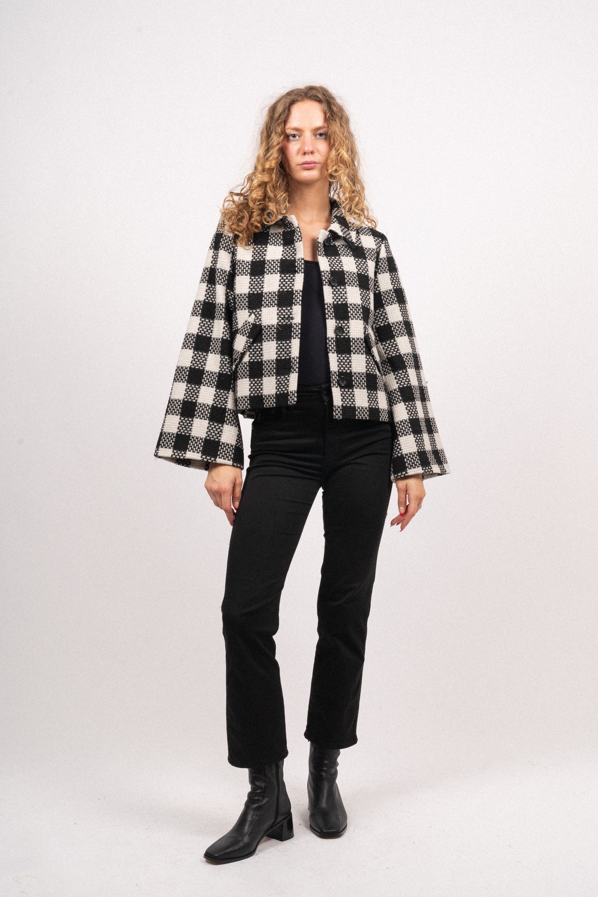 Anja Jacket - Svart/Crème
