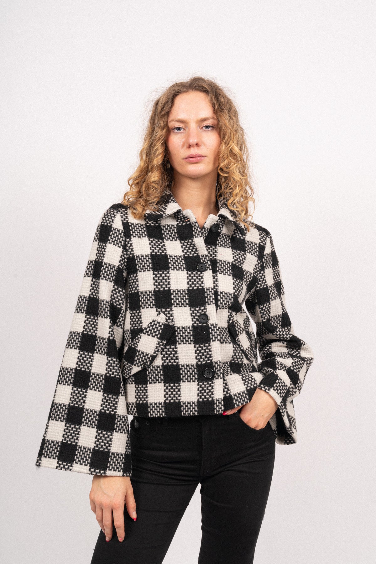 Anja Jacket - Svart/Crème