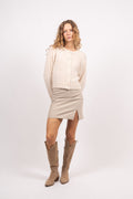 Polly Skirt - Sand Melange