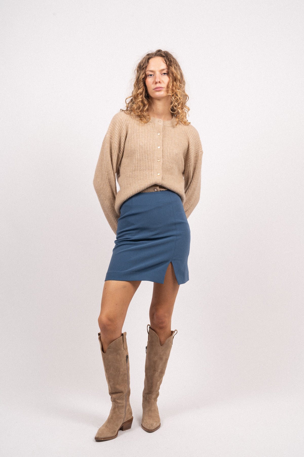 Polly Skirt - Ensign Blue