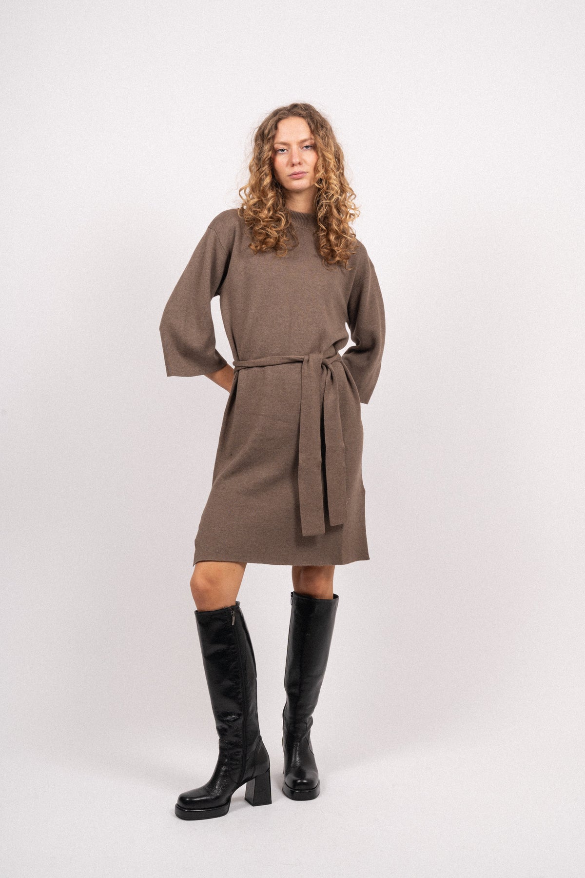 Ebanie Dress - Brown