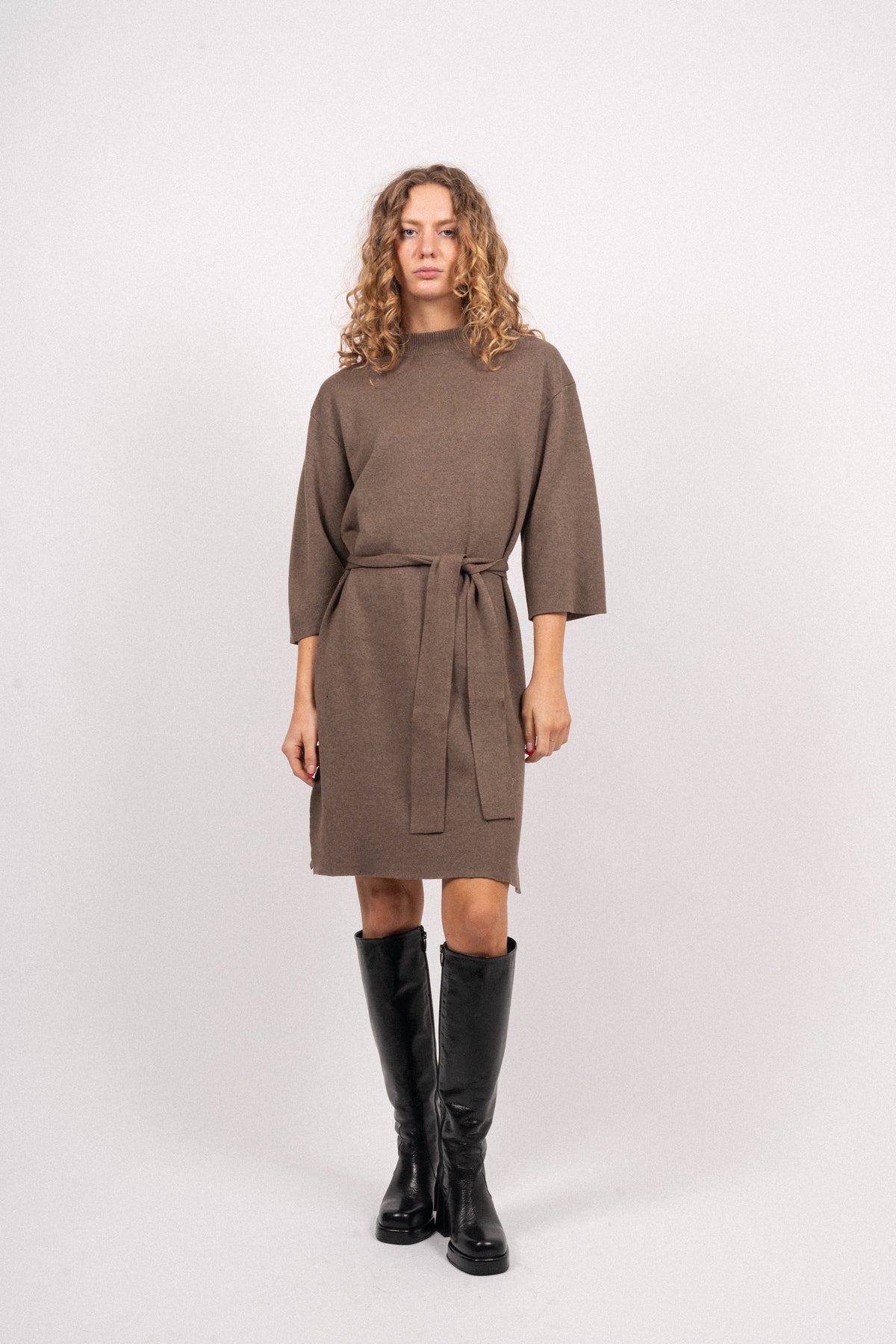 Ebanie Dress - Brown