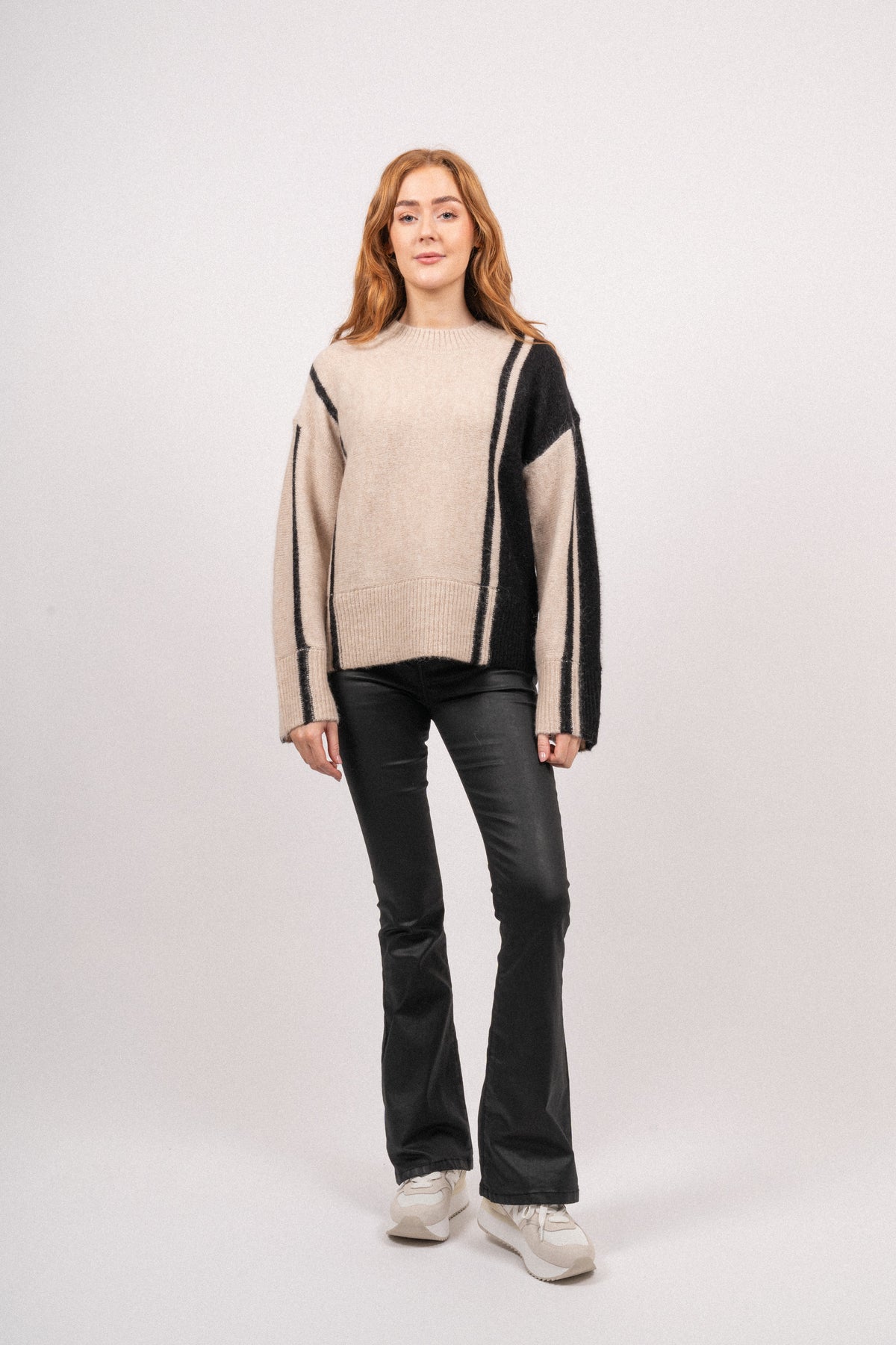 Alva LS O-Neck Knit - Birch Black